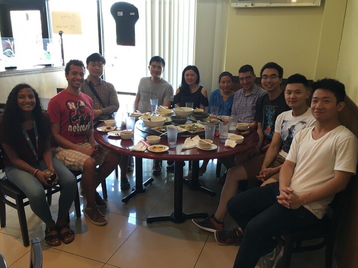 Group lunch, June 2016