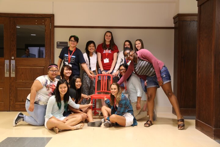 Girl Scout summer coding camp ("sitting with me"), June 2015